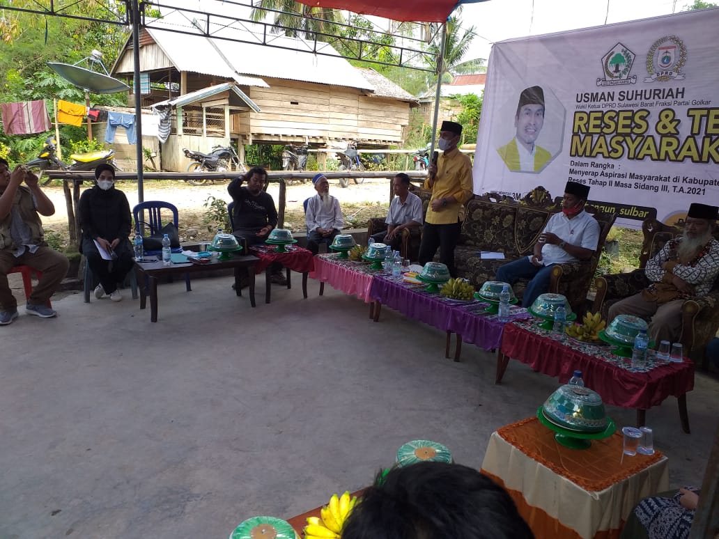 Usman Suhuriah Reses di Tiga Kecamatan di Polman, Aspirasi Warga dari Jalan Tani Hingga Kelangkaan Pupuk bersubsidi